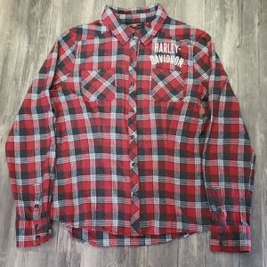 Harley Davidson plaid shirt